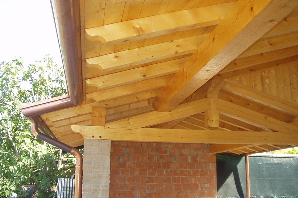 Tetti in legno massello
