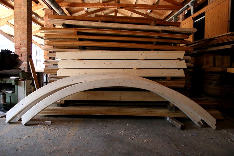 Travi in legno lamellare